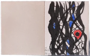 Gustave Singier - Composition - Original Watercolor Drawing on Paper - 1962