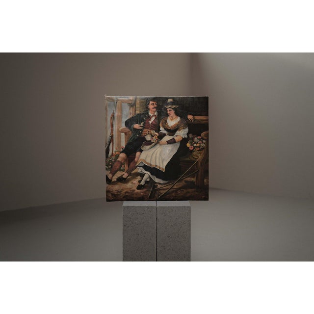 Oil on canvas, dated “1880” and signed. The indication Study suggests that this work was likely a preparatory piece,...