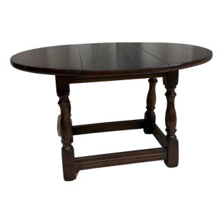Late 19th Century English Oak Twist Top Stool For Sale
