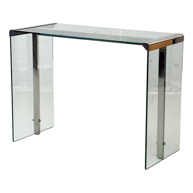 Glass Desk by Gallotti & Radice, Italy, 1970s For Sale