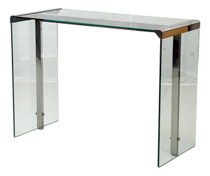 Glass Desk by Gallotti & Radice, Italy, 1970s