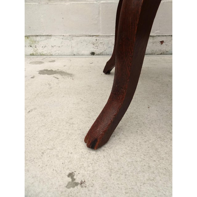 Antique Art Nouveau Swivel Chair in Oak, 1890s For Sale - Image 16 of 17