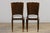 1920s French Art Deco Walnut Dining Chairs W/ Striped Linen - Set of 6 For Sale - Image 18 of 18