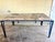 1990s Post Punk Artist Uli Boege Ceramic and Concrete Mosaic Iron Dining Table Monumental Los Angeles Artist 1995 Indoor/Outdoor For Sale - Image 5 of 18