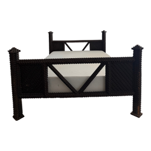 Antique Tramp Art Bed