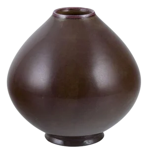 Aubergine Glazed Ceramic Vase by Axel Salto for Royal Copenhagen, 1930s-1940s