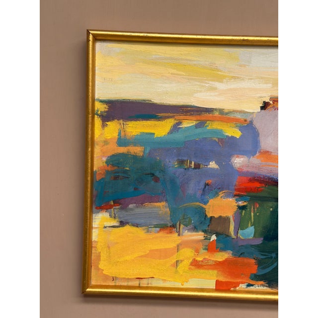 Ubaid Syed, Abstract, 1950s, Oil on Canvas, Framed For Sale - Image 10 of 18