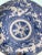 Antique Asian Chinese blue & white charger large decorative to add to your decoration collection Stand not included