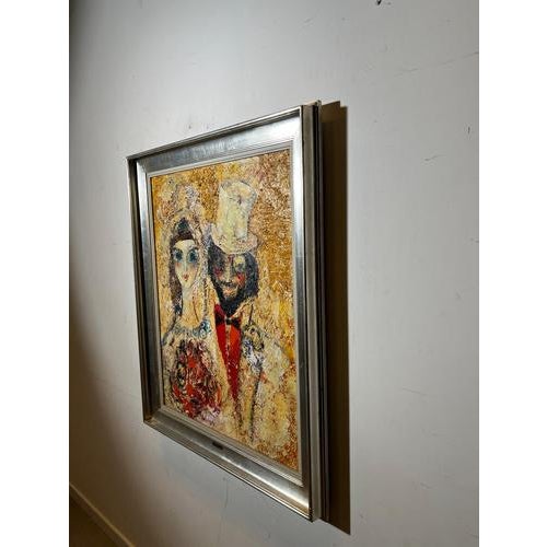 Henry Roland, Large Expressionist Composition, Oil on Canvas For Sale - Image 5 of 6