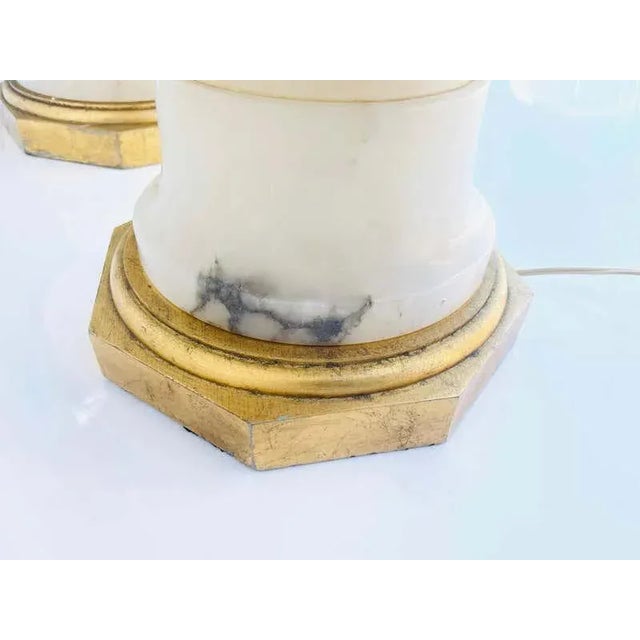 1960s Marble Lamps Made in Italy - a Pair For Sale - Image 11 of 13