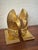 French Country 1990s Fleur De Lis Bookends With Gold Finish For Sale - Image 3 of 9