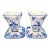 Vintage Delft Blue. DBL Candlesticks (Pair) For Sale