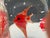 Mid-Century Modern Mid-Century Murano Style Aquarium Art Glass Paperweight Sculpture With Red Angelfish For Sale - Image 3 of 8