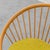 Circular armchair from the 1960s. Wooden frame. Light green velvet upholstery. Excellent condition, as shown in the photos.