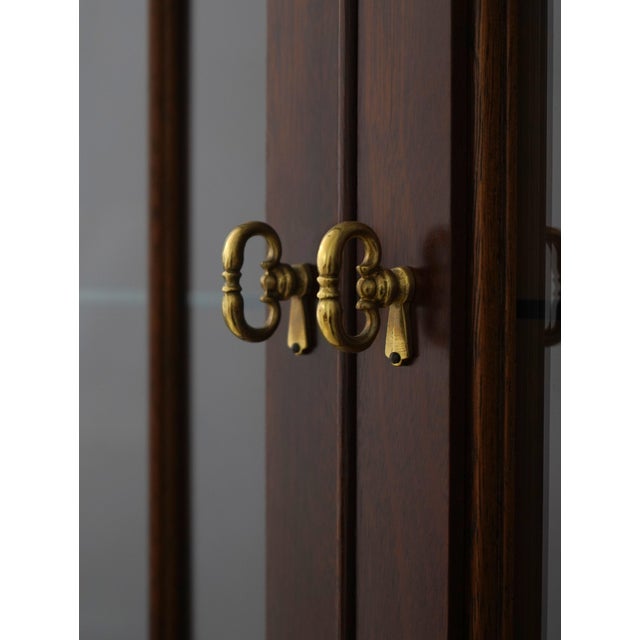 Wood Stickley Mahogany 4 Door Corner Cabinet For Sale - Image 7 of 18