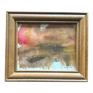 “Stillness at Twilight” Signed Original Watercolor Landscape by Nancy Smith
