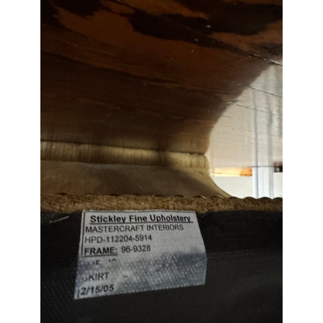 Stickley Furniture Leopold's Chair & Ottoman Set For Sale - Image 10 of 12