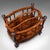 Wood Antique Canterbury Stand, English, Burr Walnut, Newspaper, Magazine, Regency For Sale - Image 7 of 10