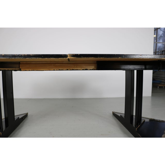 Art Nouveau Round Black Lacquered Table from Thonet, 1920s For Sale - Image 10 of 18