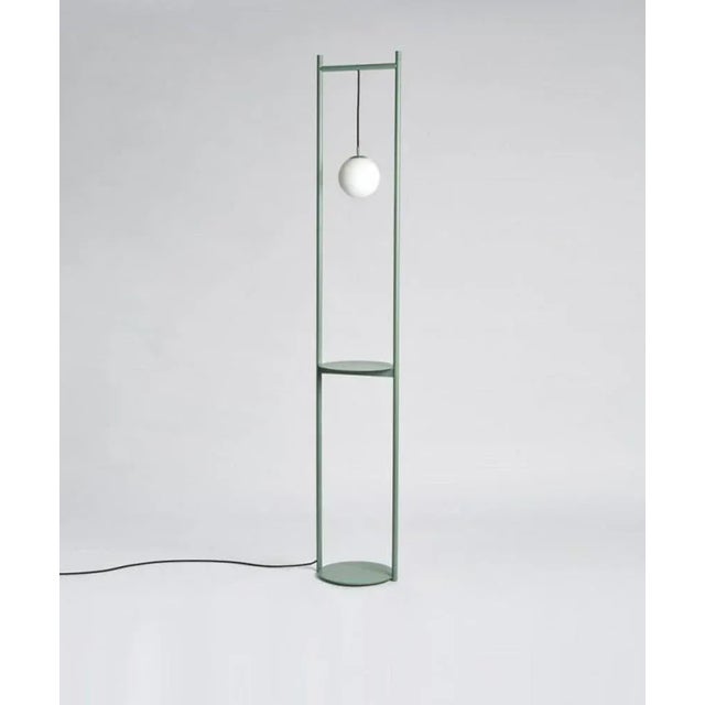 Heis floor lamp by mason editions design: matteo fiorini dimensions: ø.32 x 190 cm materials: blown glass, nickel...