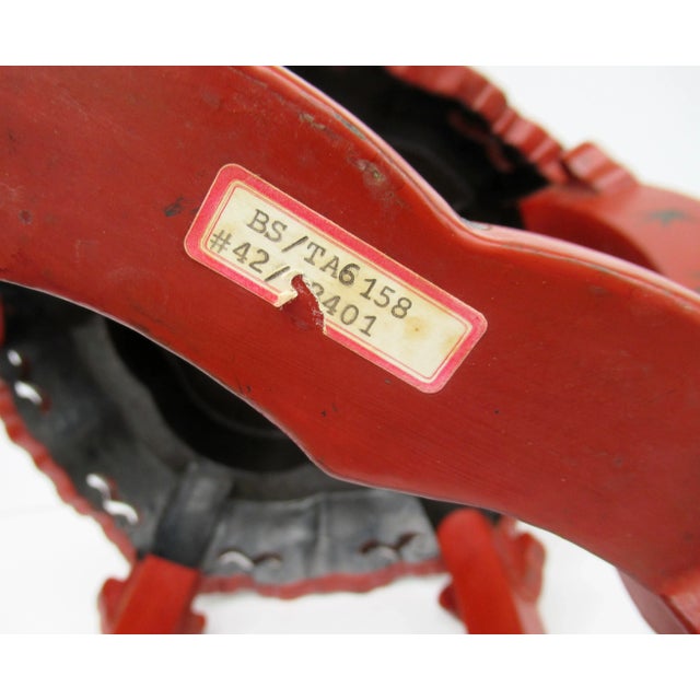 C.1970's Asian, Chinoiserie-Style, Chinese Red Lacquered Wood Occasional Side Table With Greek Key For Sale - Image 11 of 13