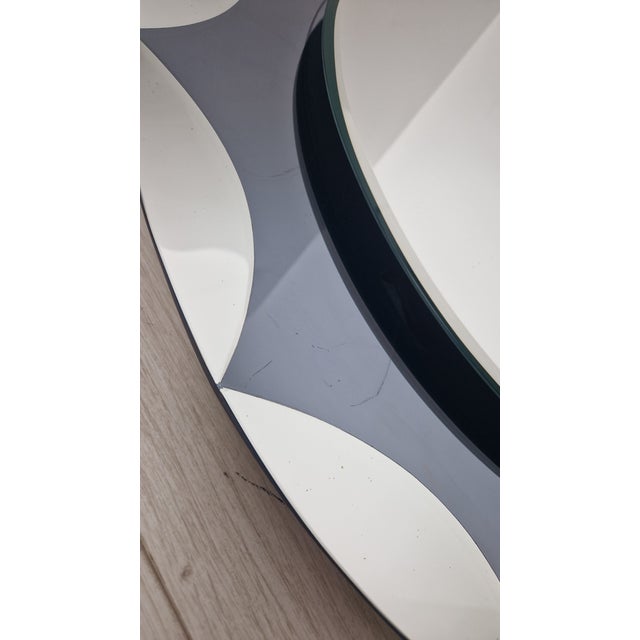 Blue Mirror by Alessandro Mendini for Cristal Art, 1950s For Sale - Image 8 of 12