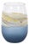Cyprus Tall Wide Mouth Hand Blown Glass Vase For Sale