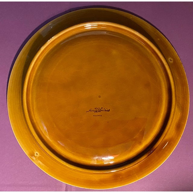 Ahhh, oui! C'est jolie!! French Country Kitchen Deliciously crisp green and buttery sienna brown vintage Majolica...