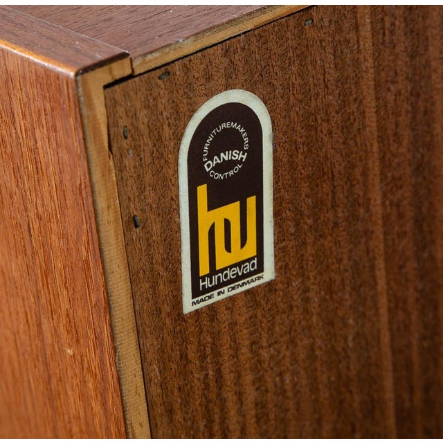 1960s Mid Century Danish Modern Book Shelf Shelving Cabinet Poul Hundevad MCM Compact For Sale - Image 11 of 12