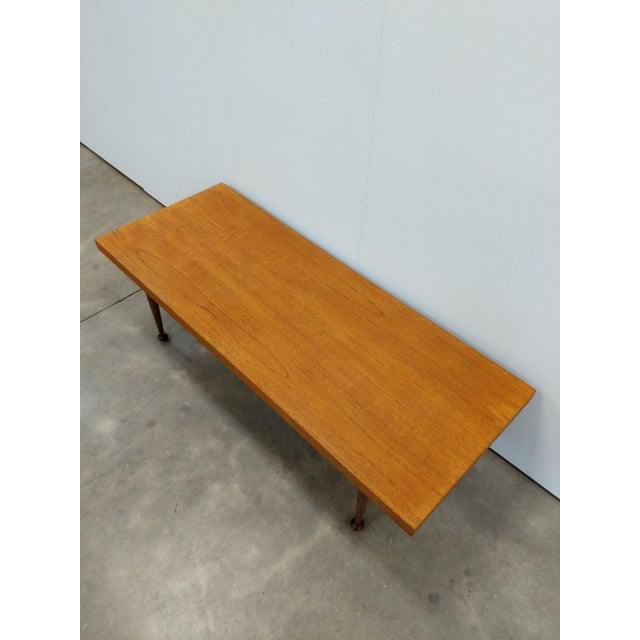 Vintage Mid Century Modern Teak Coffee Table by Meredew For Sale In New York - Image 6 of 8