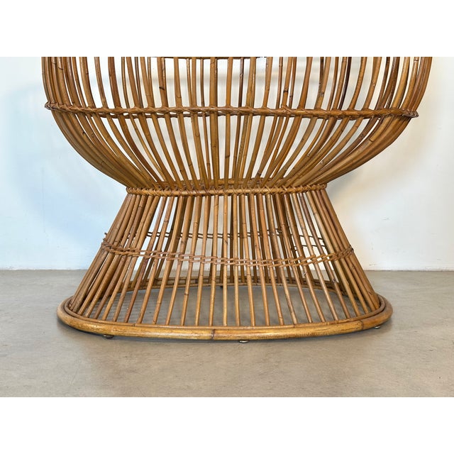 Vintage Rattan and Bamboo Cradle, 1970s For Sale - Image 12 of 14
