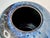 Studio Ceramic Spherical Vase with Blue Flowing Glaze, Germany, 1970s For Sale - Image 9 of 15