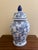 Early 21st Century Chinoiserie Large Blue and White Porcelain Ginger Jar For Sale - Image 5 of 7