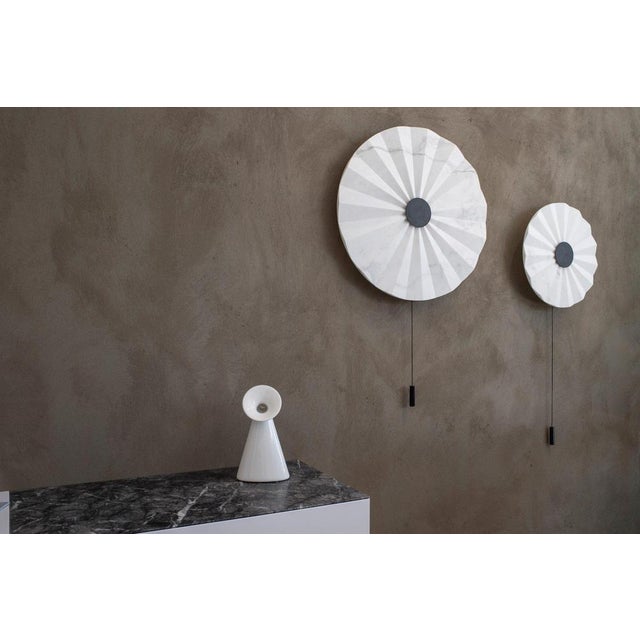 Not Yet Made - Made To Order Oru 65 Marble Wall Lamp in Powder-Coated Steel and Marble by Stella Orlandino For Sale - Image 5 of 8
