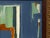 Blue “River Moss" Abstract Art in Antique Frame, Transitional Living Room Art by JTS For Sale - Image 8 of 10