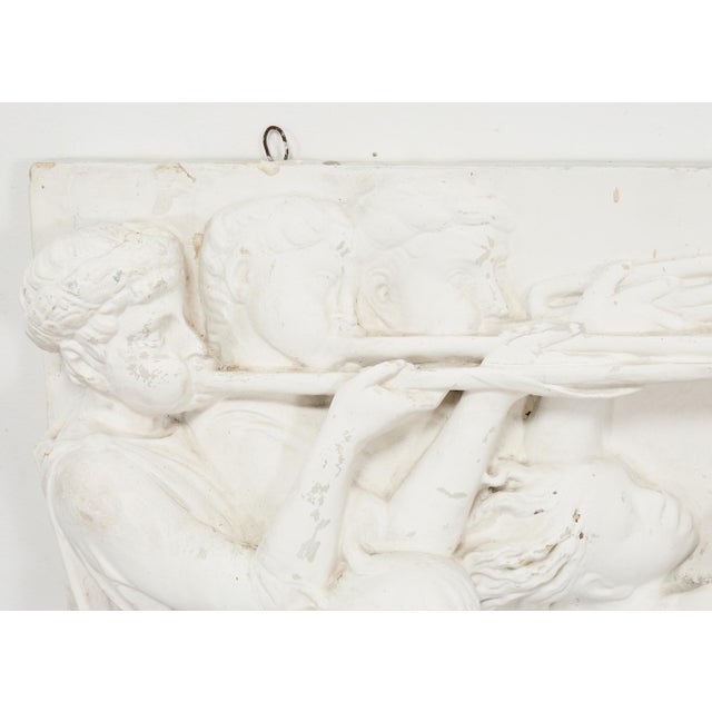 Renaissance Style Plaster Relief Sculpture After Luca Della Robbia For Sale In Sacramento - Image 6 of 18
