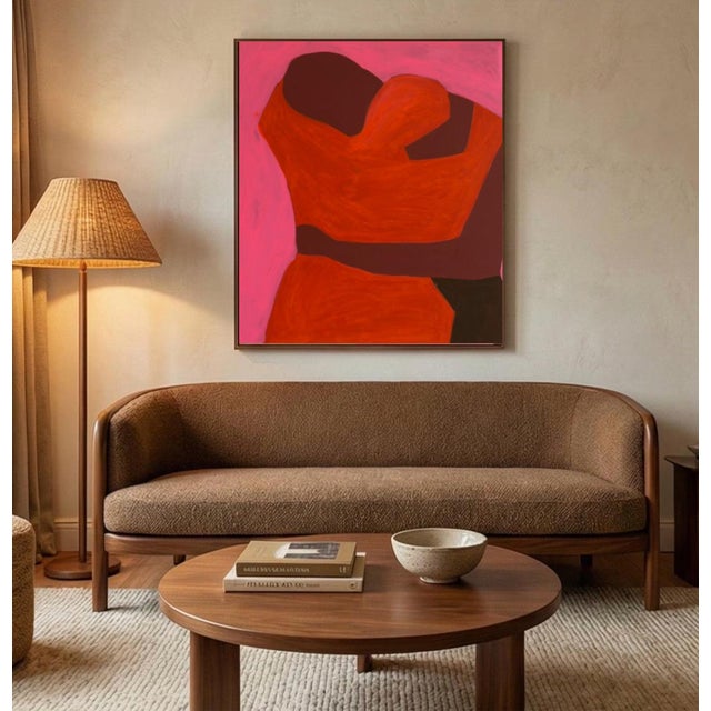 Bodasca, Close to You, Orange Version, 2026, Acrylic on Canvas For Sale - Image 4 of 8