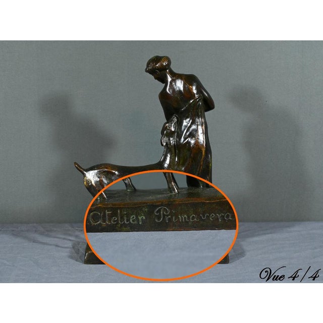 Bronze of Woman with the Fawn from Primavera, 1930 For Sale - Image 15 of 18
