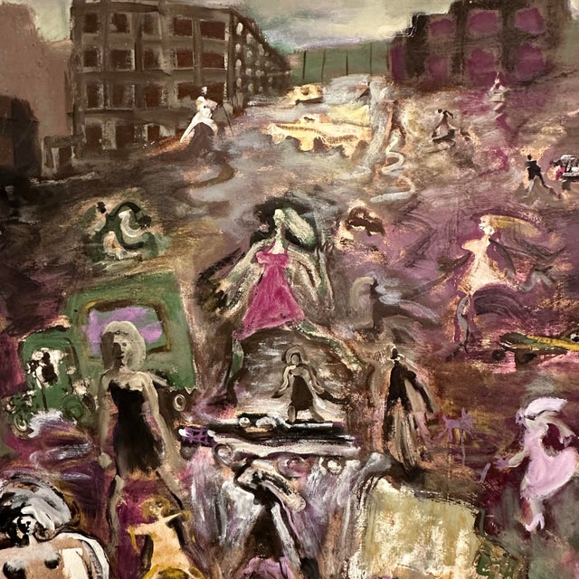 1960s 1963 Framed Oil on Canvas by George Rhoads For Sale - Image 5 of 12