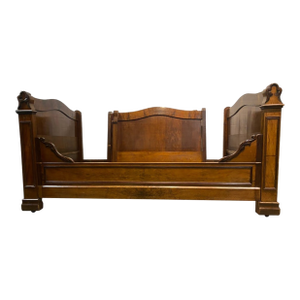 Pair of French Louis Philippe Burl Walnut Daybeds, Circa 1880