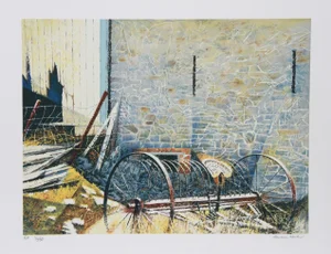 Howard Koslow, Retired, Lithograph