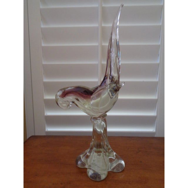 Mid-Century Attributed Murano Bird Figurine For Sale In Tampa - Image 6 of 6