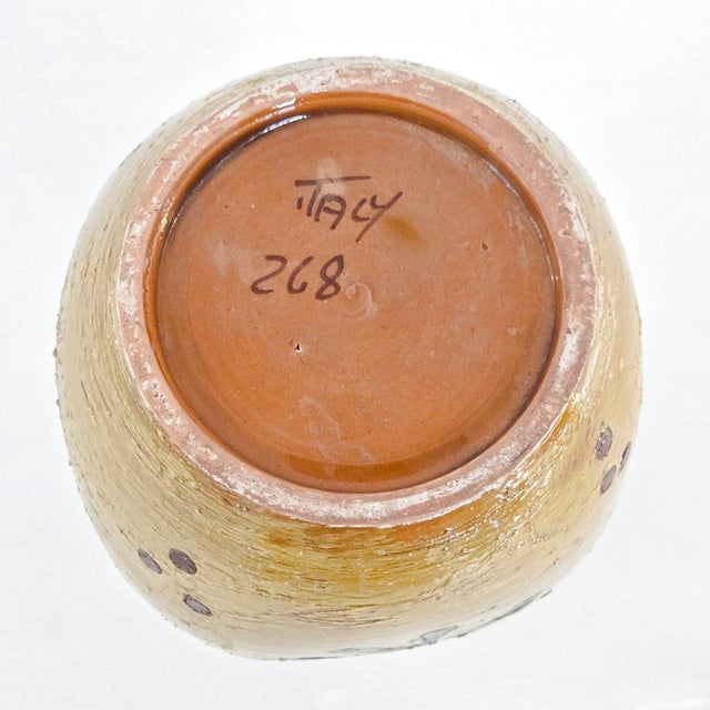 Vintage Italian Vase in Ceramic by Aldo Londo for Bitossi, 1950s For Sale - Image 6 of 8