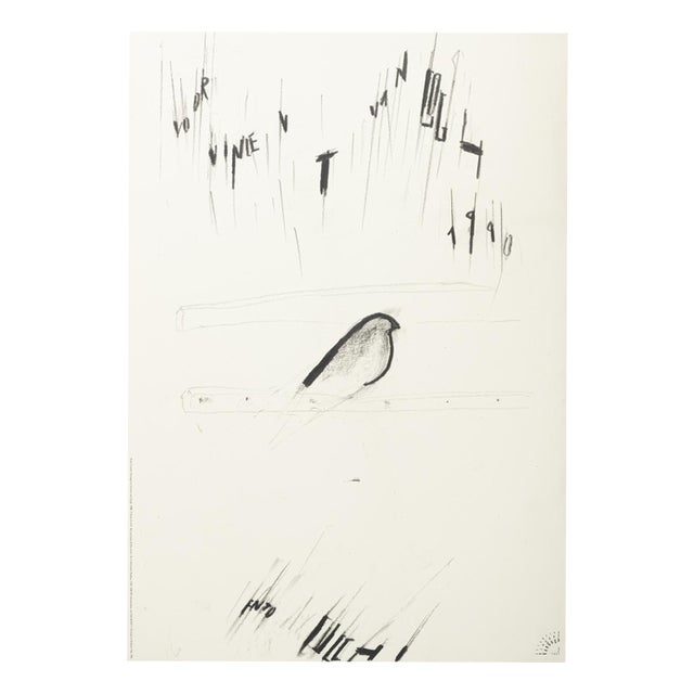 Homage to Van Gogh Poster by Enzo Cucchi, 1990 For Sale