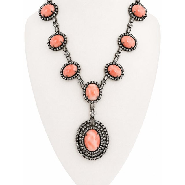 Handcrafted in India circa 1980, this striking necklace showcases the vibrant color and craftsmanship associated with...