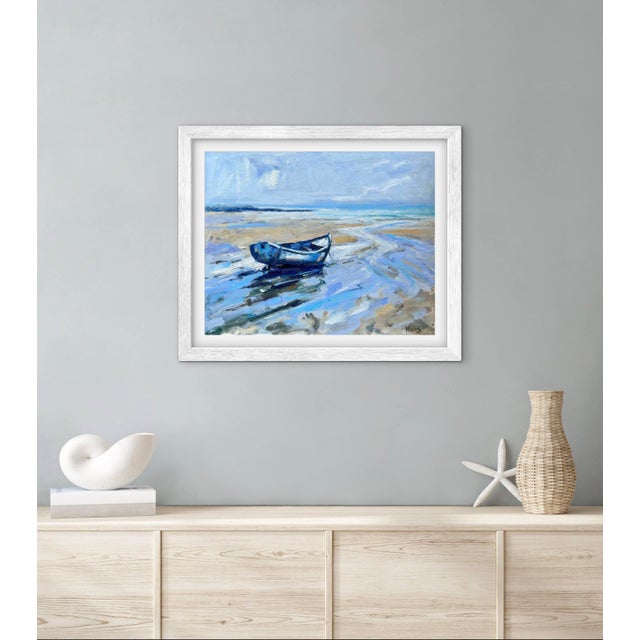 Original Oil Painting – Waiting for the Tide For Sale - Image 11 of 13