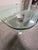 Vintage Pace Collection Glass Coffee Table Lucite Legs Chrome Caps For Sale - Image 12 of 12