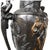 Mid 20th Century Tall Black Metal Urn With Pedestal For Sale - Image 4 of 9