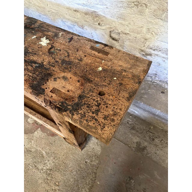 Vintage Workbench in Wood For Sale - Image 6 of 13