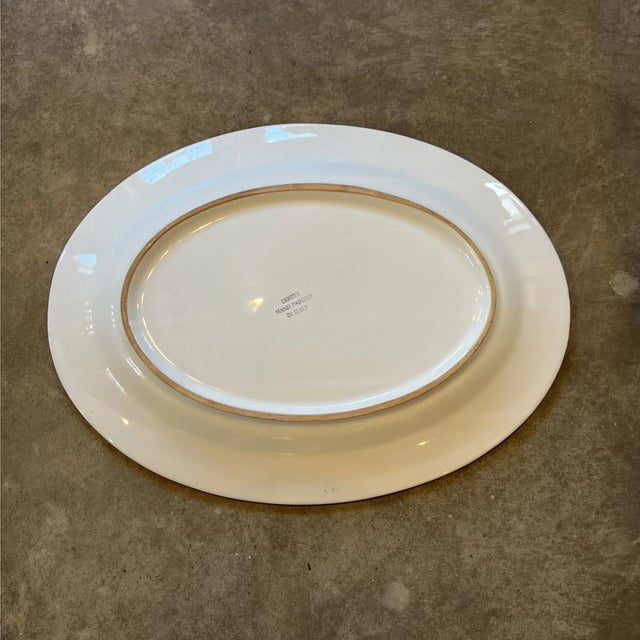 Bring vibrant Italian artistry to your table with this **Vintage Mid-Century Modern Deruta Italian Pottery Hand-Painted...